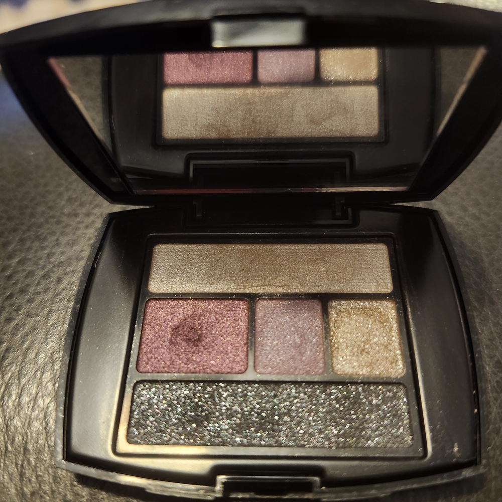 Lancome Eyeshadow Palette with Purple and Gold Hues